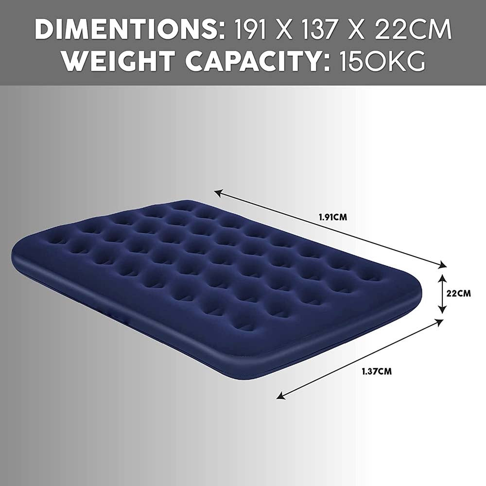 Double Air Bed | Inflatable Outdoor, Indoor Airbed