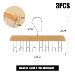 3PCS Anti Slip Multi Hook Coat Rack 1001108138