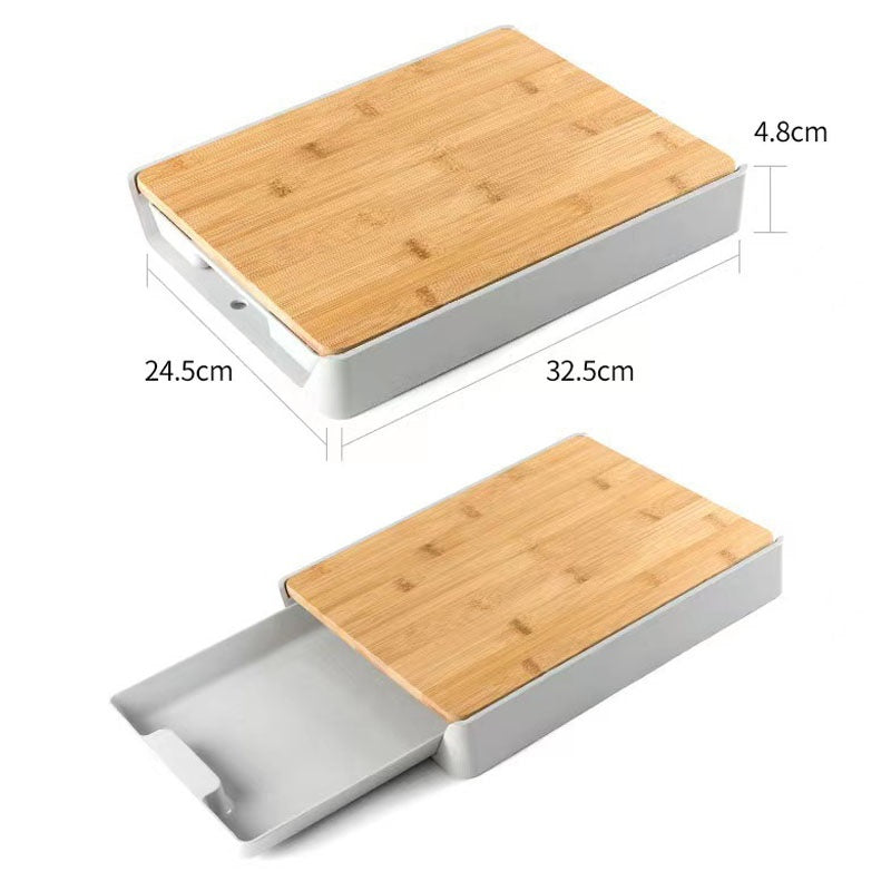 Bamboo Cutting Board with Containers 100110891
