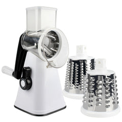 Cheese Grater Vegetable Slicer - Rotary Round Drum