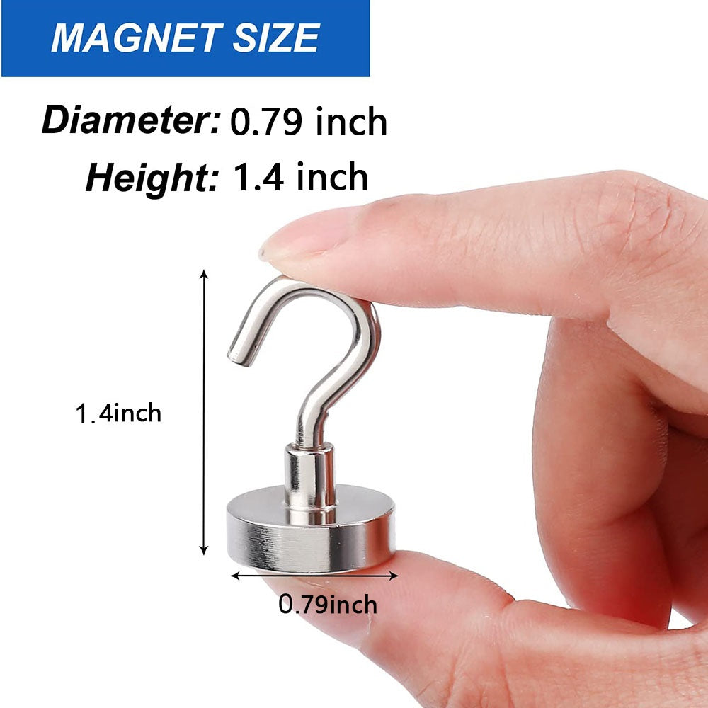 Magnetic Hooks, 26 lb+ Heavy Duty Earth Magnets wi