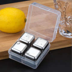Whiskey Stones 4 Pack with clip