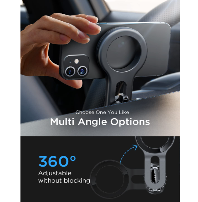 Car Mount, Magnetic Phone Car Holder Mount Air Vent for iPhone 13 12 Series, Hands Free Mobile Phone Holder for Car Fit for iPhone 13 12 Pro Max Mini MagSafe Case