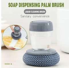 kitchen soap dispenser palm brush