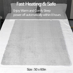 Heated Throw - Electric Blanket 110V - Digital Controller - Timer up to 5 hours, 6 Heat Settings