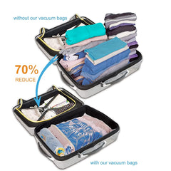 Roll Up Storage Bags for Travel, 4 Pack Medium 60x