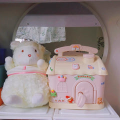 Cute Macaron House Piggy Bank, Unbreakable Plastic