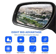 6 Pieces Car Mirror Film Anti-Fog Car Rear View Mi