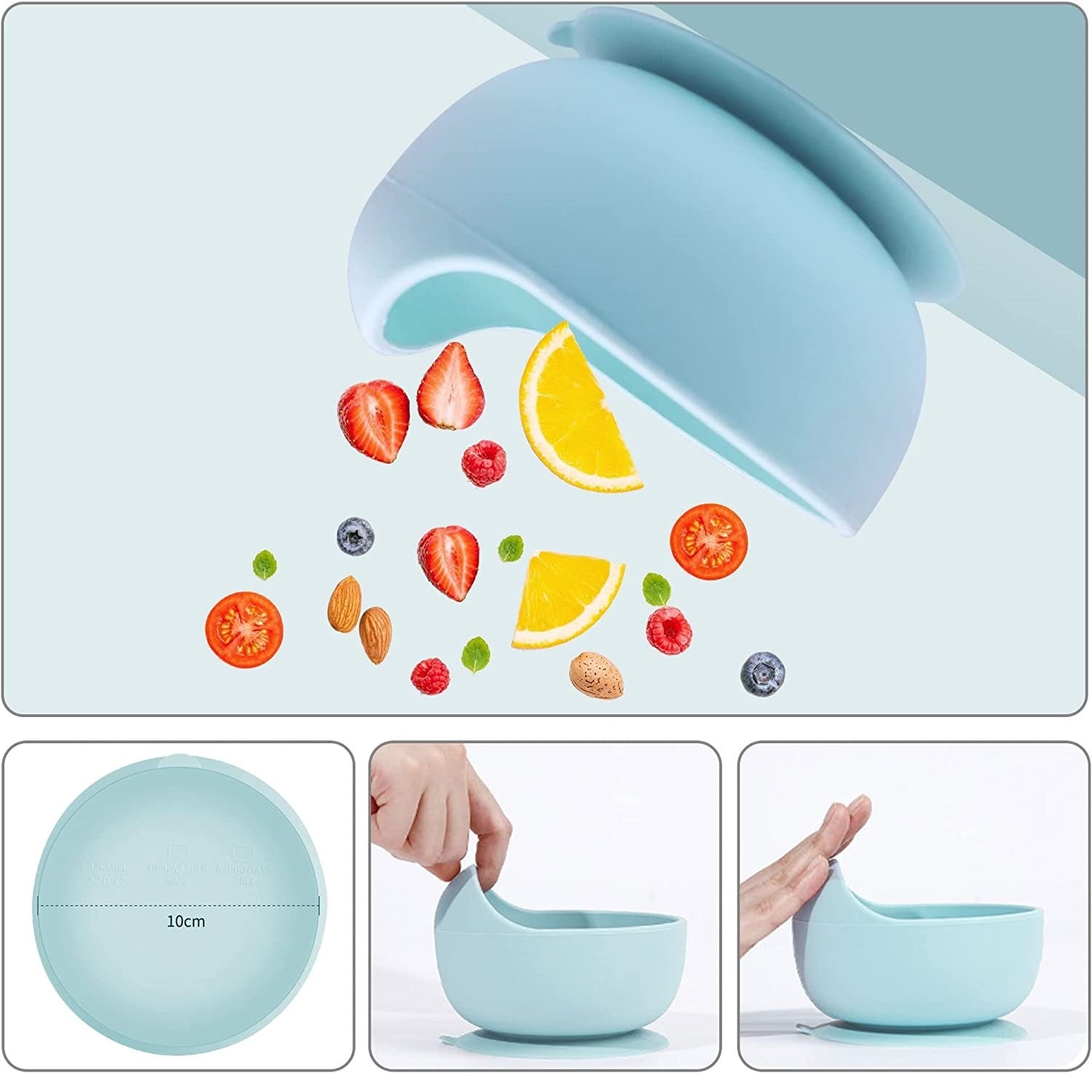 Silicone Suction Cup Bowl with Spoon 100110755