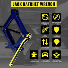 Auto Labor-Saving Jack Ratchet Wrench with Long Ha